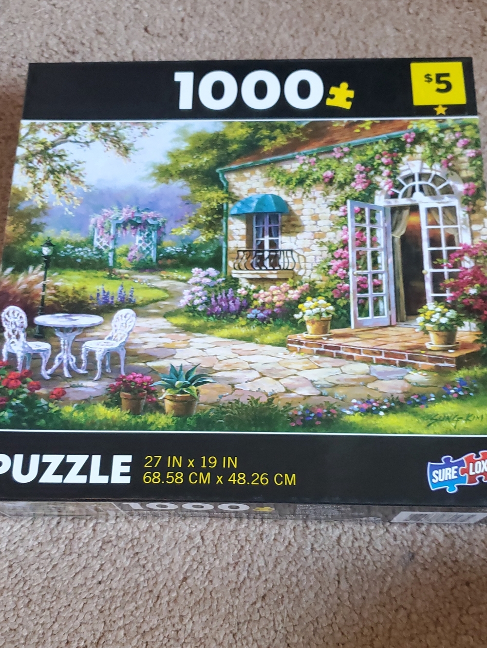 Sure-Lox 1000-Piece Garden Courtyard Puzzle - Multicolor